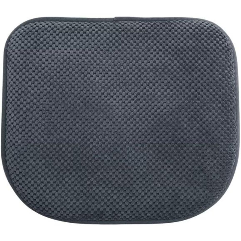 Grey Foam Seat Cushion Kitchen Chair Pad Non Slip Washable U Shaped Thick